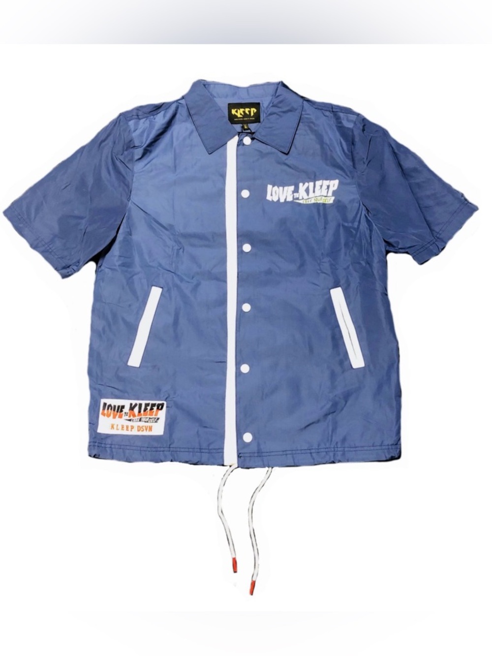 Love To Kleep Short Sleeve Coach Jacket

Style# KJ-7710

Color: Citron Blue